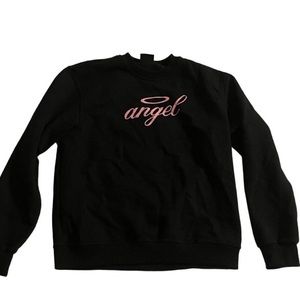 Minga angel 👼 black crewneck sweatshirt